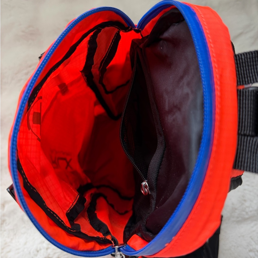 Outdoor RLX Ralph Lauren Mini Sling Bag Backpack Neon Orange Hiking Gym Travel - Picture 11 of 16